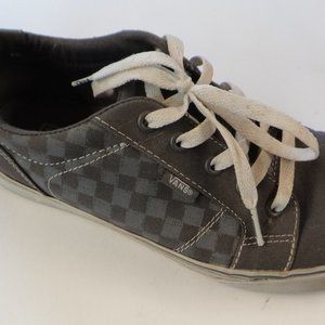 Vintage Vans lace ups Grey on Grey checkerboard